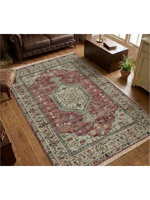 Vivense Antik Kapı Dokulu Dokuma Taban Halı, 671 Yng 80X200 cm