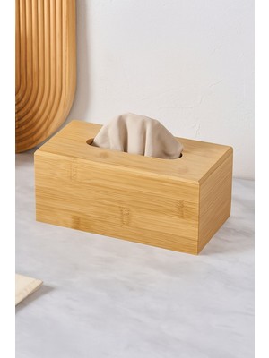 Empressco Bambu Desenli Şık Peçetelik – Modern ve Zarif Masa Aksesuarı