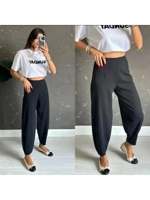 Beruflic Kadın Krep Kumaş Balon Pantolon