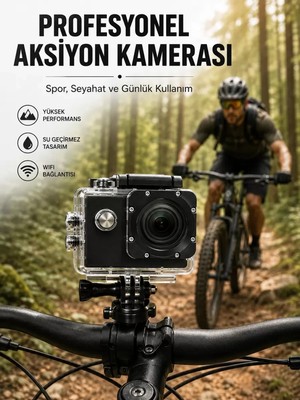 Nemere Ithalat Profesyonel Çekimler Için 4K Ultra Hd Wifi Spor Kamerası