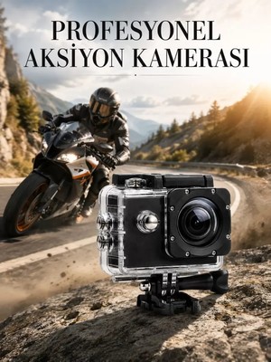Nemere Ithalat Profesyonel 4K Aksiyon Kamerası Geniş Açılı Wifi Destekli