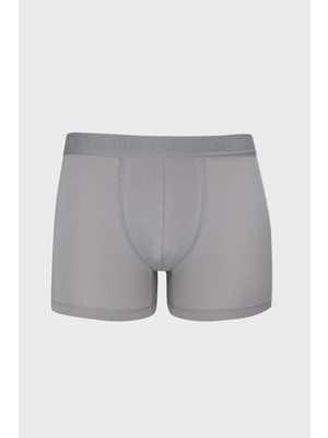 Lufian Solıd Erkek Pamuklu Boxer Bej