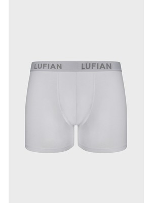 Lufian Danny Erkek Pamuklu Boxer Beyaz