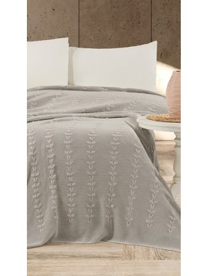 Doux Home AÇELYA Desen Triko Yatak Örtüsü 220 x 240