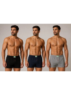 Beruflic Huma One Erkek Havlu Bel Düz Boxer 6 Lı