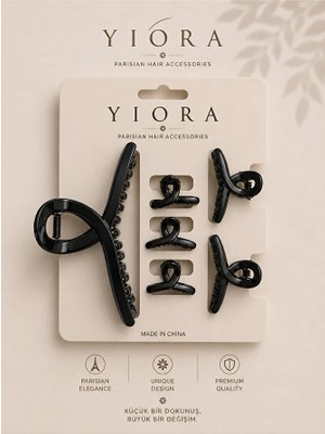 Yiora 6li Parlak Mandal Toka Ithal Premium 1 Adet Büyük Boy 2 Adet Orta Boy 3 Adet Küçük Boy
