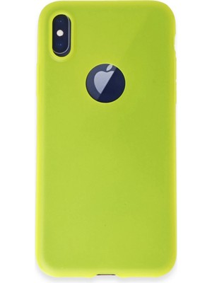 Muratech Newface Iphone x Kılıf First Silikon - Parlak Sarı