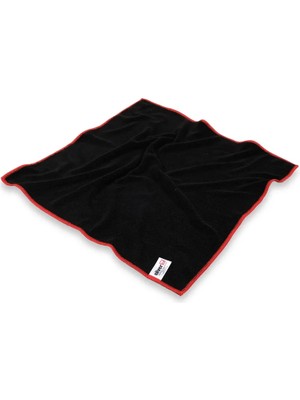 Hace Bazaar Kırmızı Overloklu 40X40 cm Mikrofiber Bez -STK1442