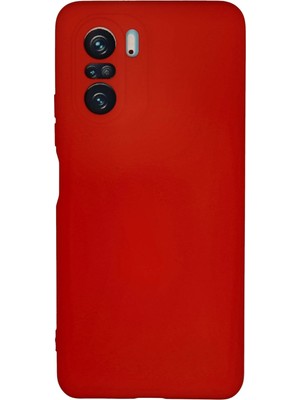 Muratech Newface Xiaomi Poco F3 Kılıf Nano Içi Kadife Silikon - Kırmızı