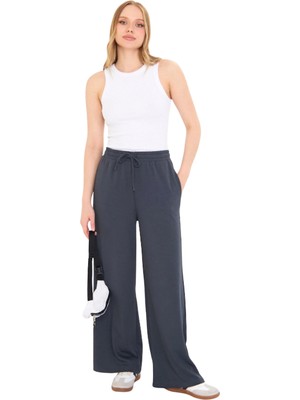 Thiff Gymwear Kadın Modal Kumaş Bağcıklı Eşofman Altı