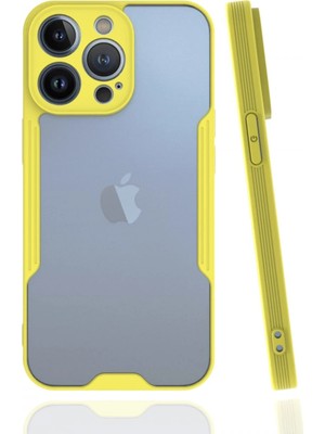 Muratech Newface Iphone 13 Pro Kılıf Platin Silikon - Sarı