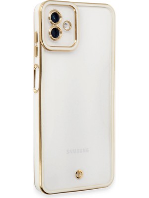 Muratech Newface  Galaxy A04 Kılıf Liva Lens Silikon - Beyaz