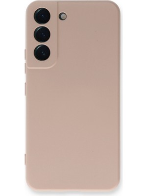 Muratech Newface  Galaxy S23 Plus Kılıf Nano Içi Kadife Silikon - Pudra