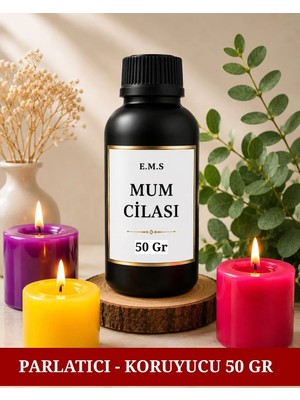 E.M.S 50 GR MUM CİLASI KALICI VE İPEKSİ PARLAKLIK PÜRÜZSÜZ DOKU.