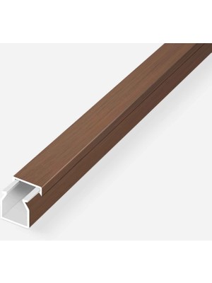 Mutlusan Kablo Kanalı 2m Ceviz 12X12 mm (8'li Paket)