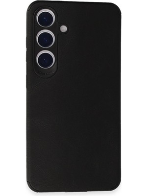 Muratech Newface  Galaxy S24 Kılıf Loop Deri Silikon - Siyah