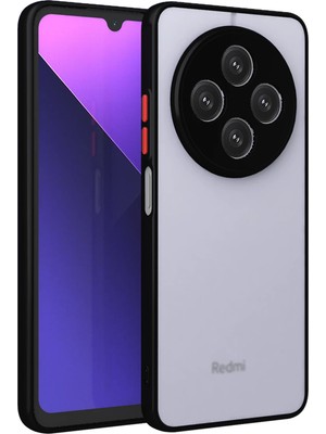 Muratech Newface Xiaomi Redmi 14C Kılıf Montreal Silikon Kapak - Siyah