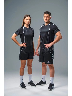 Hummel 912457 Target Antrenman Tişört Siyah-Beyaz