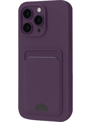 Muratech Newface Iphone 16 Plus Kılıf Kelvin Kartvizitli Silikon - Derin Mor