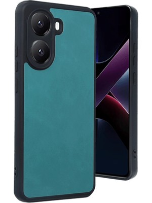 Muratech Newface Xiaomi Poco X7 Pro Kılıf Aras Deri Kapak -  Yeşil
