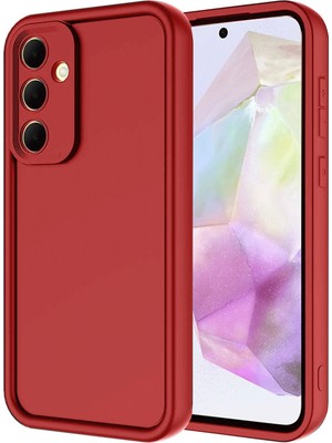 Muratech Newface  Galaxy A56 Kılıf Viera Silikon - Kırmızı