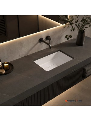 Kale Solid 60X40 cm Tezgah Altı Lavabo