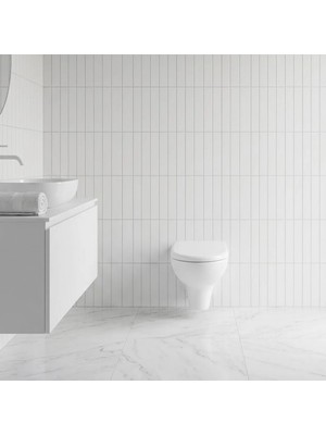 Kale Optimum Smart Yuvarlak Asma Klozet + Yavaş Kapanan Klozet Kapağı