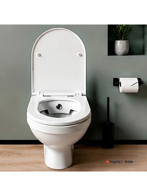 Kale Idea Kanalsız Akış Asma Klozet + Ultra Slim Yavaş Kapanan Klozet Kapağı