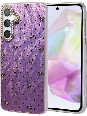 Muratech Newface  Galaxy A35 5g Kılıf Blade Aynalı Desenli Kapak - Desen 2