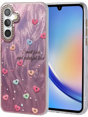 Muratech Newface  Galaxy A34 5g Kılıf Blade Aynalı Desenli Kapak - Desen 8