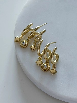 Charmlucky Özel Seri 3lü Görünüm Küpe