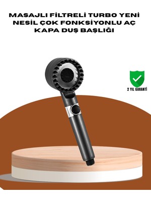 Masaj Fonksiyonlu Filtreli Duş Başlığı Dayanıklı Yapı - TOPRAK5720-2002
