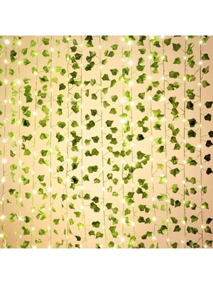 Light Home LED Sarmaşık Işık 30 LED – 3 Metre Yapay Yeşil Vine, Günışığı Dekoratif Ayd�