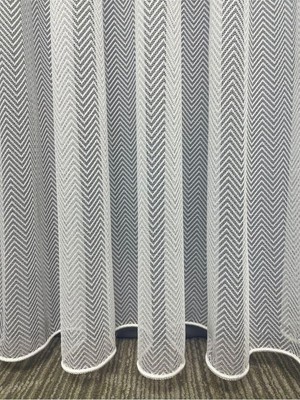 Cortibo Kelebek Örme Desen Tül Perde (Pilesiz), 300 x 190