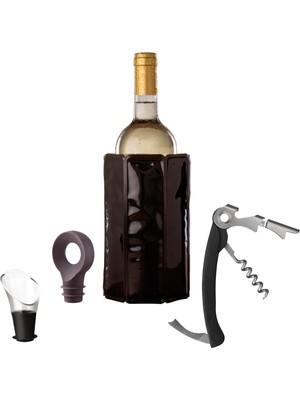 Full Fit Vacu Vin Klasik Şarap Seti 4 Parça - Kutulu