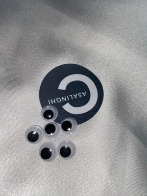 Oynar Göz Küçük Boy Siyah Beyaz Oynargöz 10 mm Okul Kurs Hobi Sanatsal Malzemeler 1 Paket