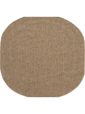 Vivense Dia Antibakteriyel Oval Jüt Halı, Bej 668 160X230 cm