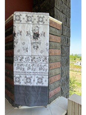 Sofline Çift Kişilik Çok Amaçlı Pike, Yazlık Pike, Desenli Pike, Yatak Örtüsü 195x220cm Turuncu