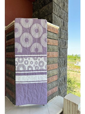 Sofline Çift Kişilik Çok Amaçlı Pike, Yazlık Pike, Desenli Pike, Yatak Örtüsü 195x220cm Turuncu