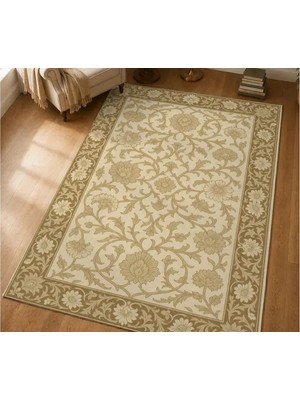 Vivense Bej Vintage Dokuma Taban Halı, 636 Yng 100X150 cm
