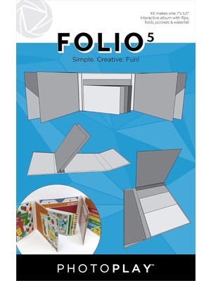 Photo Play Paper Beyaz Folio 5 5.5"x7"