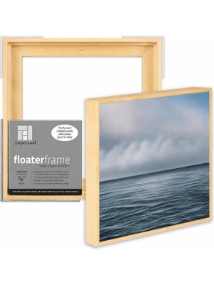 Ampersand Ahşap Paneller Için Floaterframe 17,72 cm Derinlik, Ince, 25,72 x 25,72 Cm, Akçaağaç (FTHIN781010M)