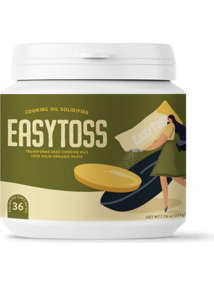 Easytoss Kullanılmış Yağı Organik Atığa Dönüştüren Bitki Bazlı Kızartma Yağı Katılaştırıcı 220 gr