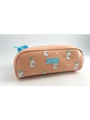 Sanrio Lisanslı Büyük Fermuarlı Kırtasiye Çantası (Hello Kitty)