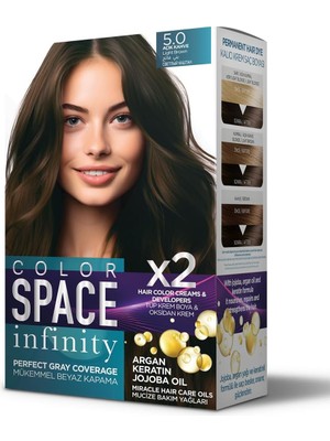 Color Space Infınıty Set Saç Boyası 5.0 Açık Kahve
