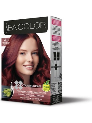 Sea Color 4.6 Kestane Kızılı Set Boya
