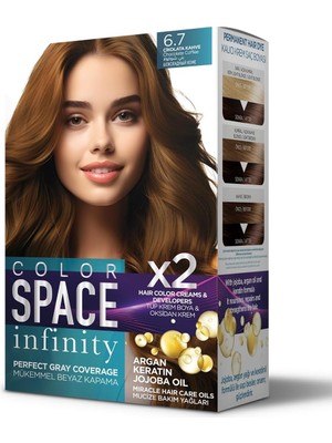 Color Space Infınıty Set Saç Boyası 6.7 Çikolata Kahve