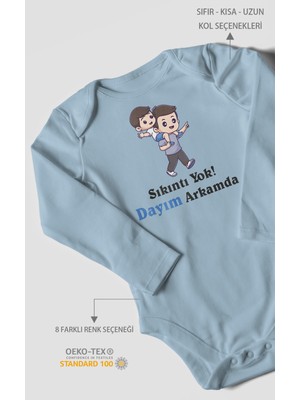 Morivo Kids Anne ve Babaya Özel Uzun Kollu Bebek Body %100 Pamuk