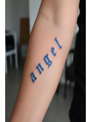 Angel Minimal Yarı Kalıcı Geçici Dövme 1 Ay Kalıcı Yapıştırma Dövme 5x5 cm