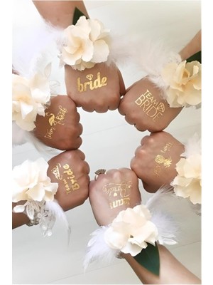 Beysüs Bride To Be Gold Altın Renk Geçici Dövme 1 Bride 5 Team Bride Bekarlığa Veda Partisi
